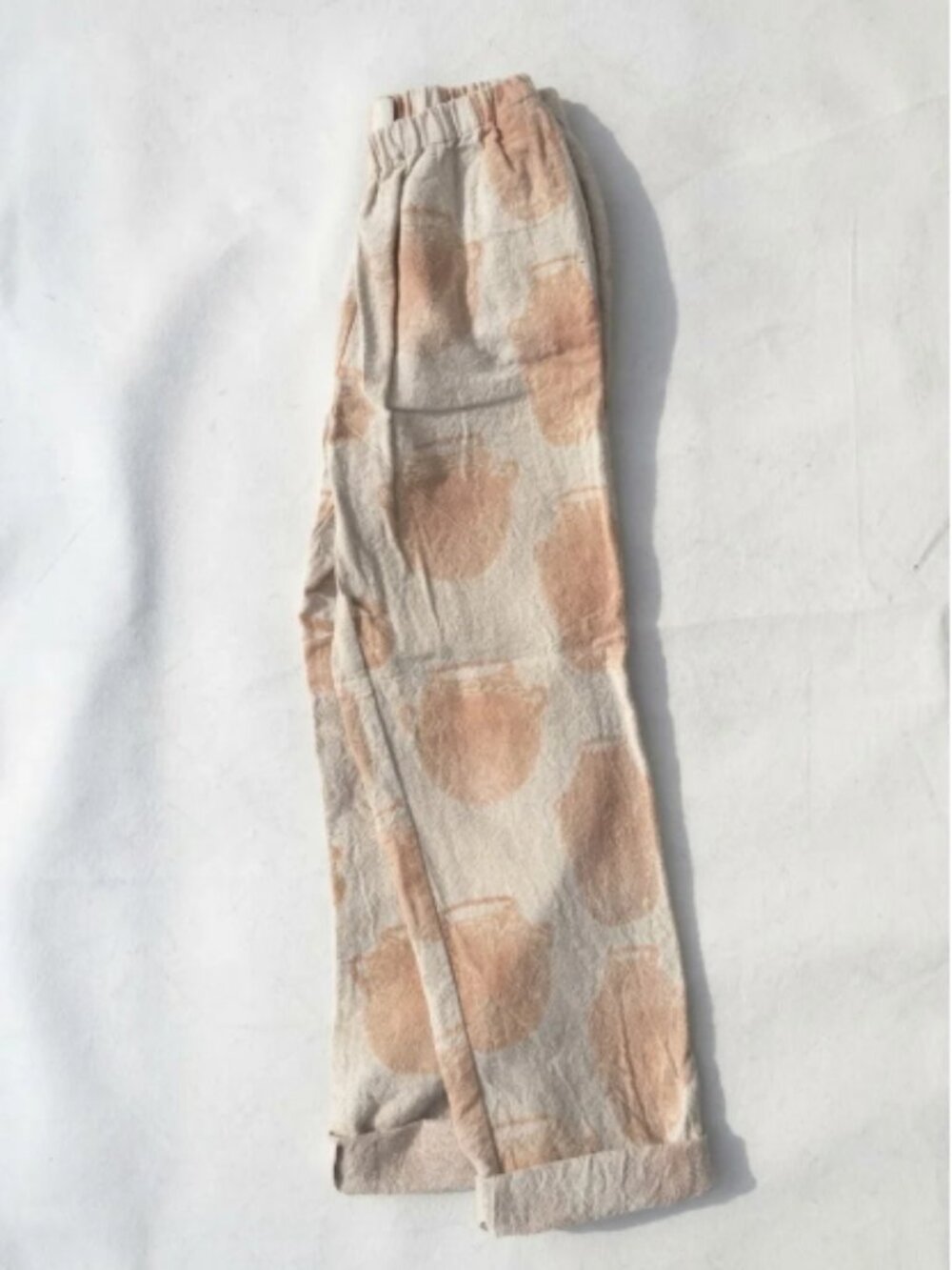 PO-EM The Cotton Lounger Pants in Jug Block Print Sz S